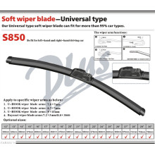 S850 4s Shop Vision Saver Smooth Auto Parts Todos los accesorios para el coche de la temporada Parabrisas de goma Clear Safe Vista Bracketless Soft Wiper Blade